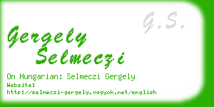 gergely selmeczi business card